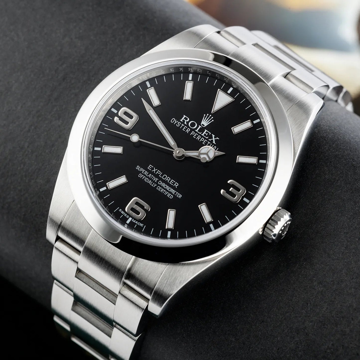 Explorer I MKII Stainless Steel Black Arabic Index 39mm 214270-0003 Unworn