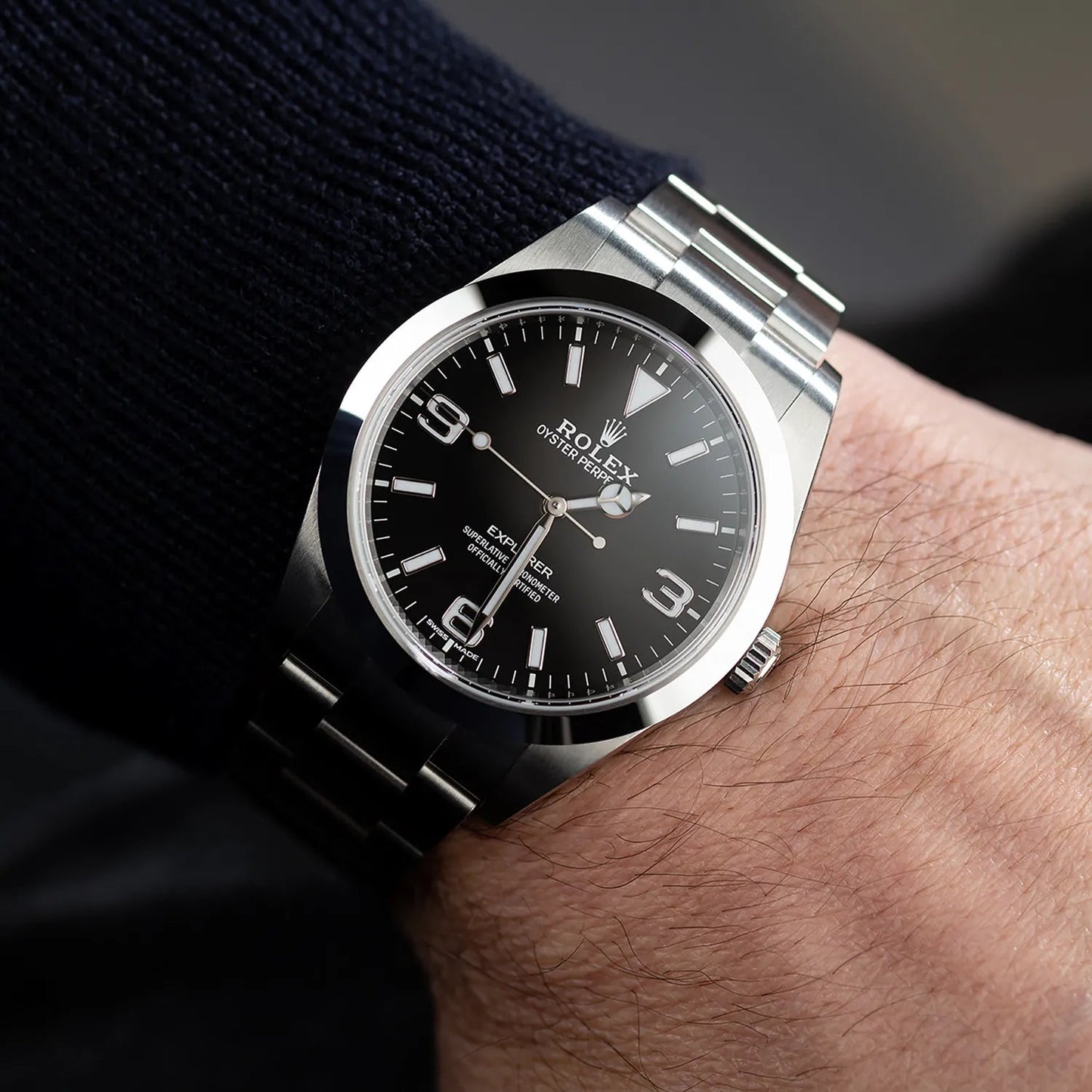 Explorer I MKII Stainless Steel Black Arabic Index 39mm 214270-0003 Unworn